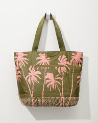 Women/Beach & Home Handbags & Clutches | Tommy Bahama Aloha Collection Paumalu Day Tripper Tote Olive
