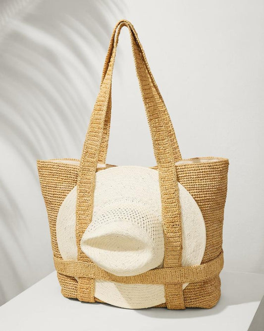 Women/Beach & Home Handbags & Clutches | Tommy Bahama Raffia Traveler Tote Natural