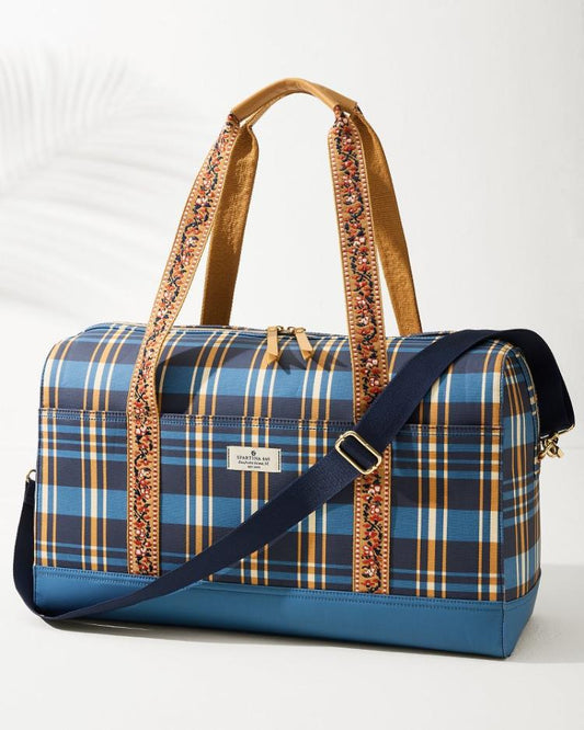 Women/Beach & Home Luggage & Travel | Tommy Bahama Kalalanta Duffel Bag Navy Plaid
