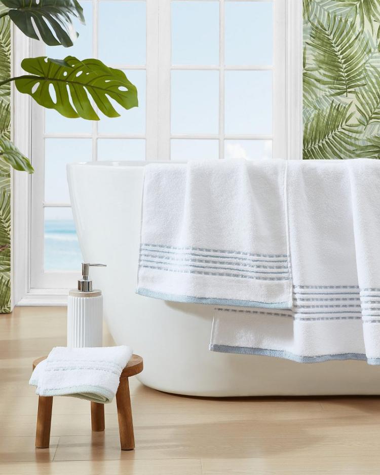 Beach &amp; Home Bath | Tommy Bahama Cliff Side Blue 3-Piece Towel Set Blue