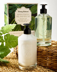 Beach &amp; Home Bath | Tommy Bahama Island Blend Glass Hand Soap &amp; Lotion Set Island Blend