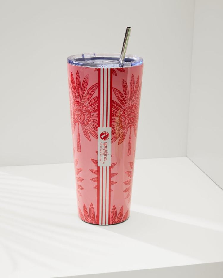 Beach &amp; Home Beach Accessories | Tommy Bahama Palmetto Frond 30-oz. Tumbler Red