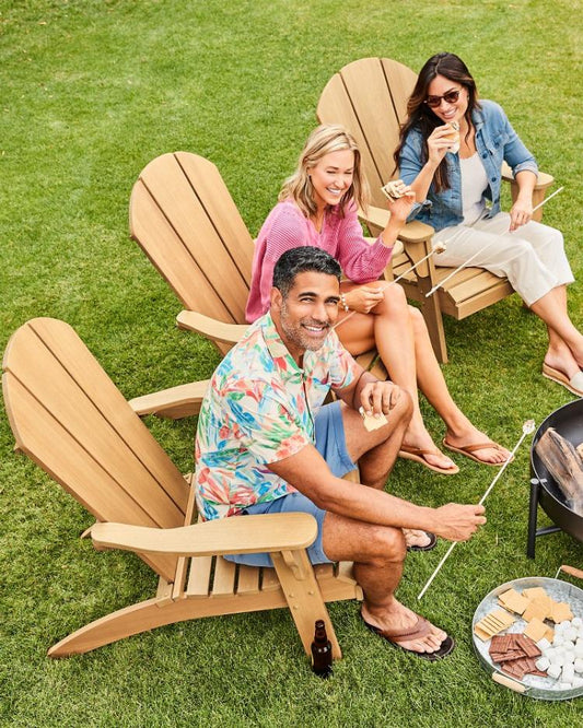Beach &amp; Home Beach Chairs | Tommy Bahama Tommy Bahama All-Season Natural Wood Adirondack Chair Natural