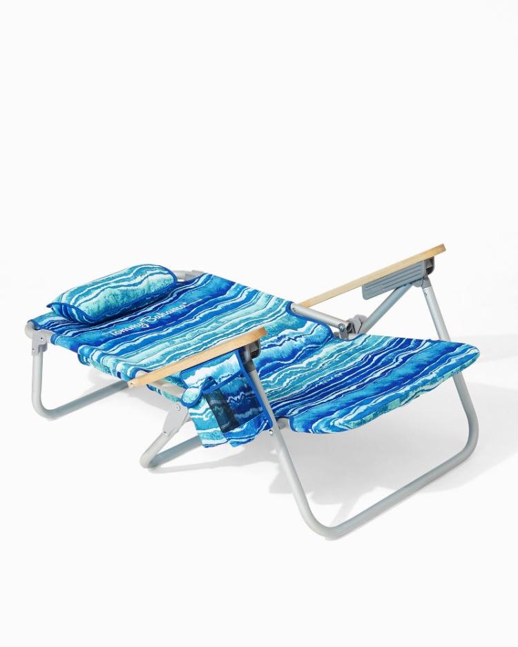 Beach &amp; Home Beach Chairs | Tommy Bahama Tommy Bahama Malachite Print Deluxe Backpack Beach Chair Multicolor