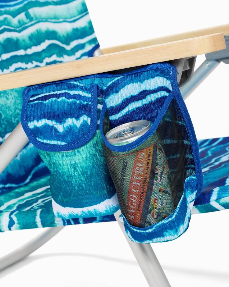 Beach &amp; Home Beach Chairs | Tommy Bahama Tommy Bahama Malachite Print Deluxe Backpack Beach Chair Multicolor