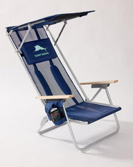 Beach &amp; Home Beach Chairs | Tommy Bahama Tommy Bahama Mesh Beach Chair With Shade Navy