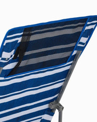 Beach &amp; Home Beach Chairs | Tommy Bahama Tommy Bahama Pineapple Stripe Highboy Chair With Shade Blue/white