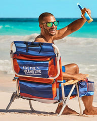 Beach &amp; Home Beach Chairs | Tommy Bahama Tommy Bahama Sunset Stripe Deluxe Backpack Beach Chair Multicolor