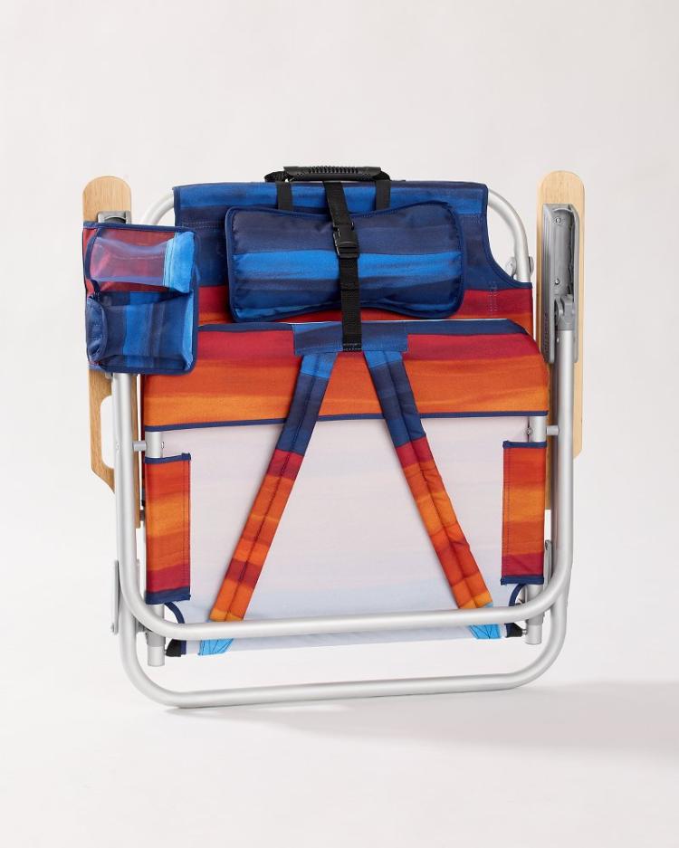 Beach &amp; Home Beach Chairs | Tommy Bahama Tommy Bahama Sunset Stripe Deluxe Backpack Beach Chair Multicolor