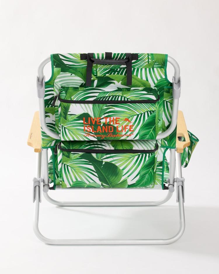 Beach &amp; Home Beach Chairs | Tommy Bahama Tommy Bahama Tropical Fronds Deluxe Backpack Beach Chair Multicolor