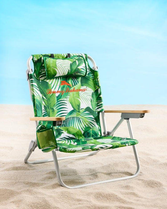 Beach &amp; Home Beach Chairs | Tommy Bahama Tommy Bahama Tropical Fronds Deluxe Backpack Beach Chair Multicolor