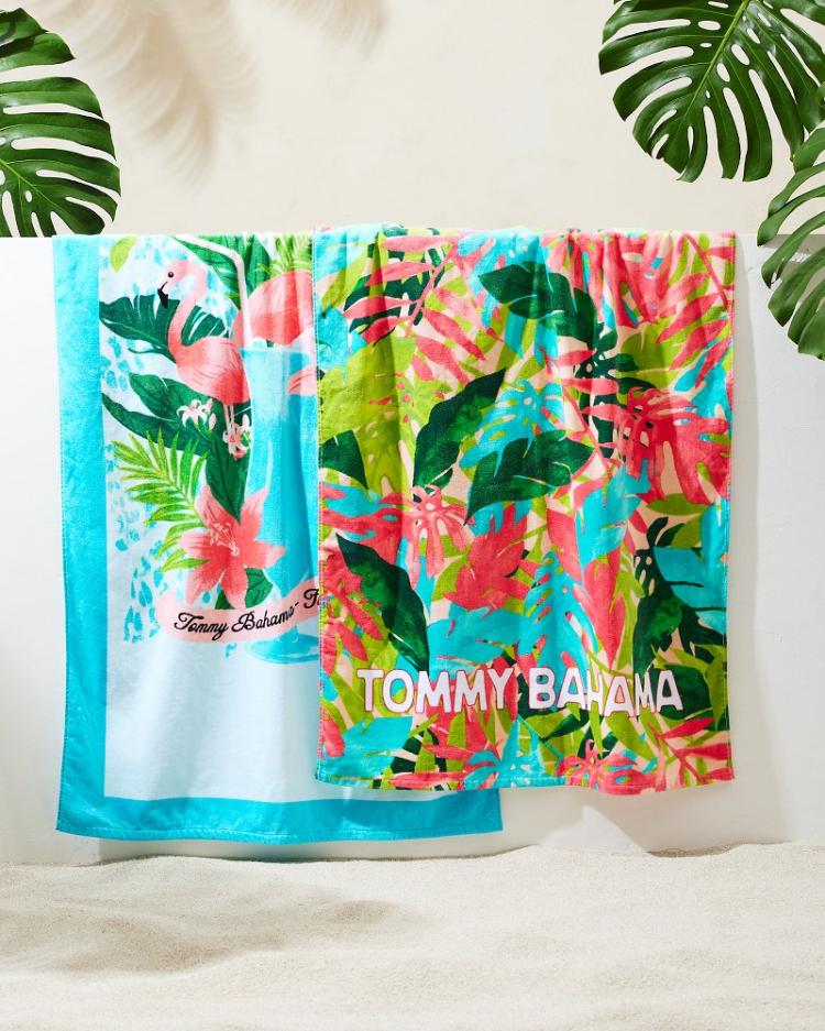 Beach &amp; Home Beach Towels | Tommy Bahama Flocktail Club &amp; Fiesta Jungle Beach Towels - Set Of 2 Multicolor