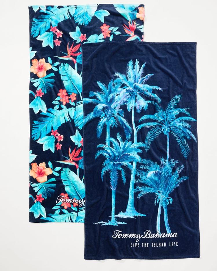Beach &amp; Home Beach Towels | Tommy Bahama Palms Grove &amp; Blue Muse Beach Towels — Set Of 2 Multicolor