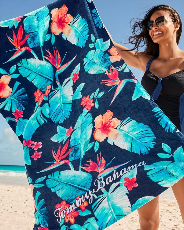 Beach &amp; Home Beach Towels | Tommy Bahama Palms Grove &amp; Blue Muse Beach Towels — Set Of 2 Multicolor