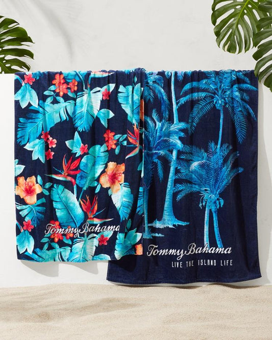 Beach &amp; Home Beach Towels | Tommy Bahama Palms Grove &amp; Blue Muse Beach Towels — Set Of 2 Multicolor
