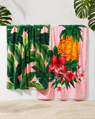 Beach &amp; Home Beach Towels | Tommy Bahama Pineapple Queen &amp; Swaying Fronds Beach Towels — Set Of 2 Multicolor