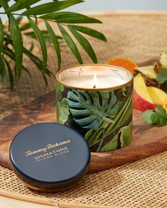 Beach &amp; Home Candles &amp; Diffusers | Tommy Bahama Island Blend 10.6-oz Villa Fronds Candle Tin Island Blend