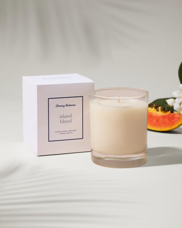 Beach &amp; Home Candles &amp; Diffusers | Tommy Bahama Island Glow Luminary Candle Refill - Island Blend Island Blend