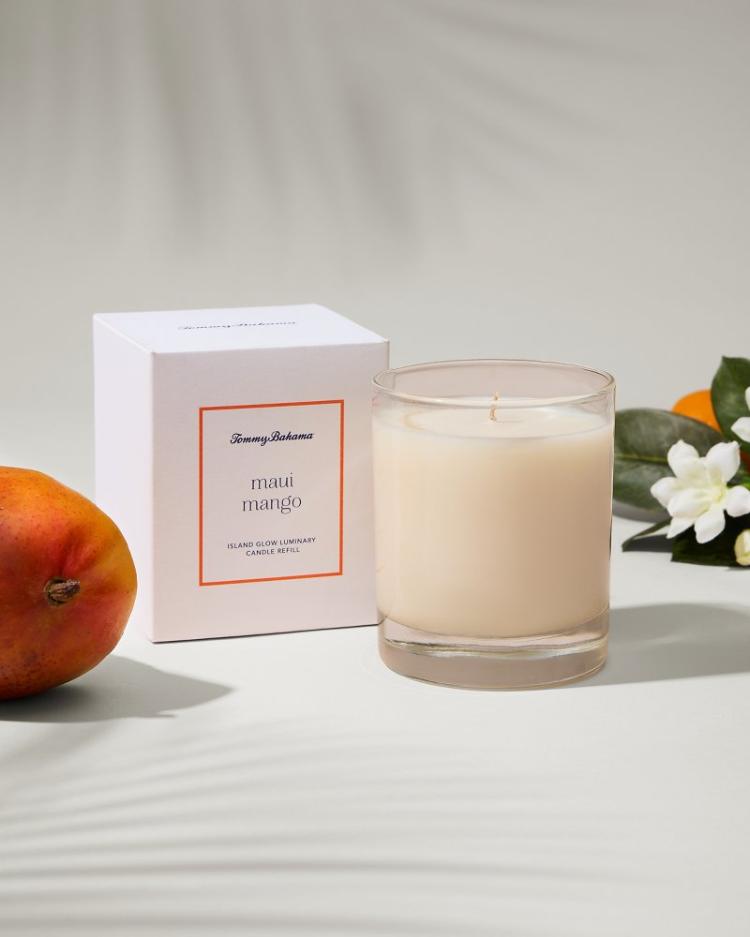 Beach &amp; Home Candles &amp; Diffusers | Tommy Bahama Island Glow Luminary Candle Refill - Maui Mango Maui Mango