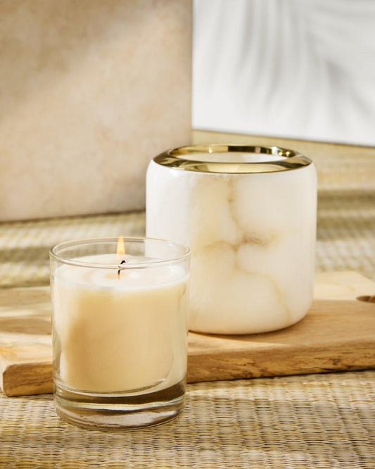 Beach &amp; Home Candles &amp; Diffusers | Tommy Bahama Island Glow Luminary Vessel Natural/gold