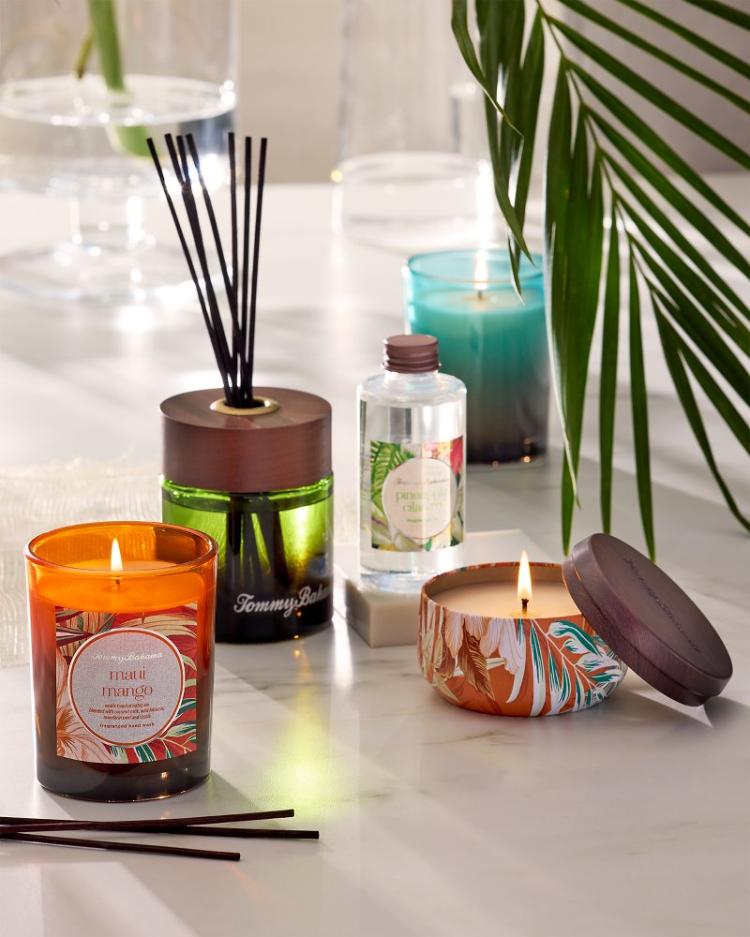 Beach &amp; Home Candles &amp; Diffusers | Tommy Bahama Maui Mango 7.5-oz. Boxed Poured Candle Maui Mango