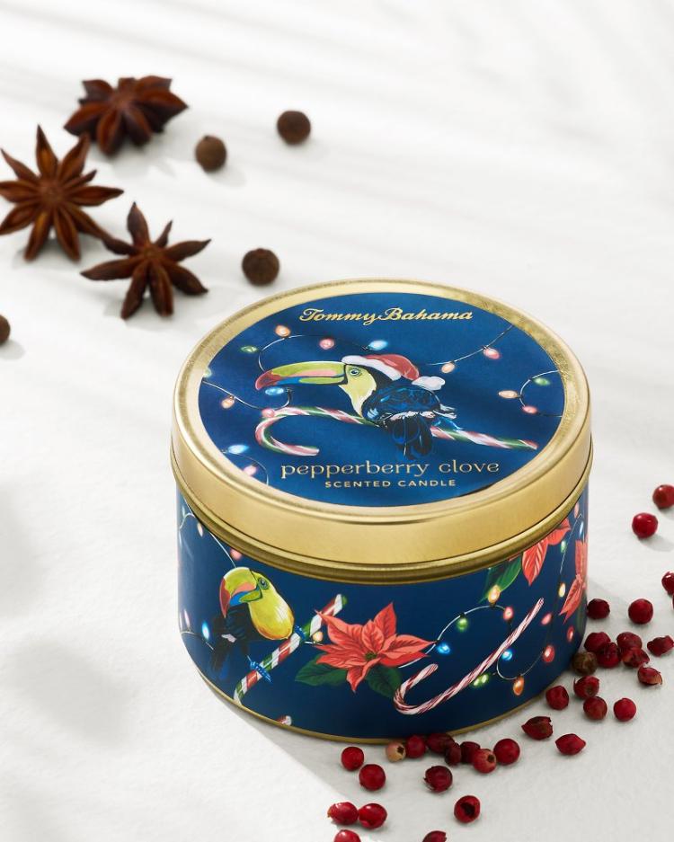 Beach &amp; Home Candles &amp; Diffusers | Tommy Bahama Pepperberry Clove 6-oz. Travel Candle Tin Multicolor
