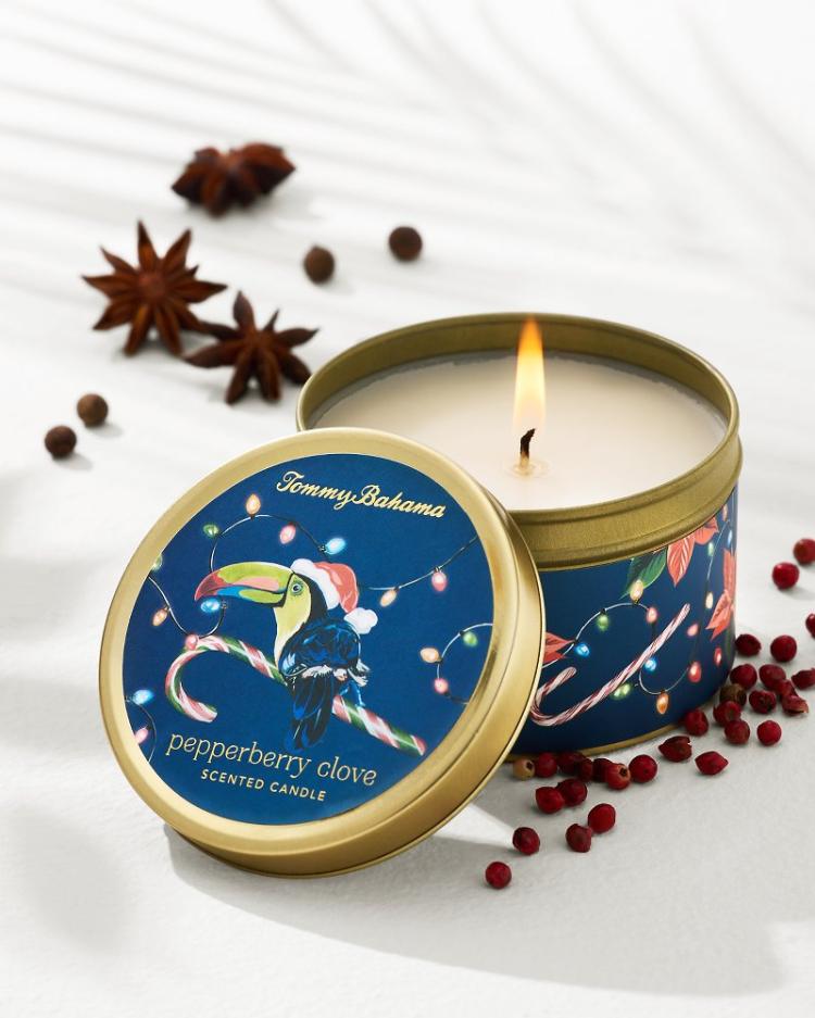Beach &amp; Home Candles &amp; Diffusers | Tommy Bahama Pepperberry Clove 6-oz. Travel Candle Tin Multicolor