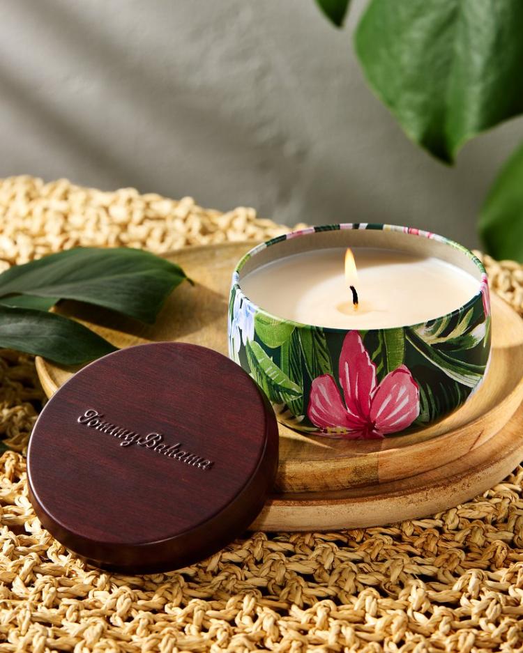 Beach &amp; Home Candles &amp; Diffusers | Tommy Bahama Pineapple Cilantro Travel Candle Tin Pineapple Cilantro
