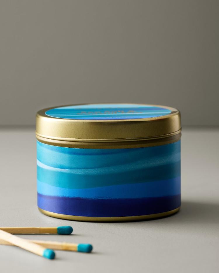 Beach &amp; Home Candles &amp; Diffusers | Tommy Bahama Sea Salt And Coastal Mist 6-oz. Tin Candle Multicolor