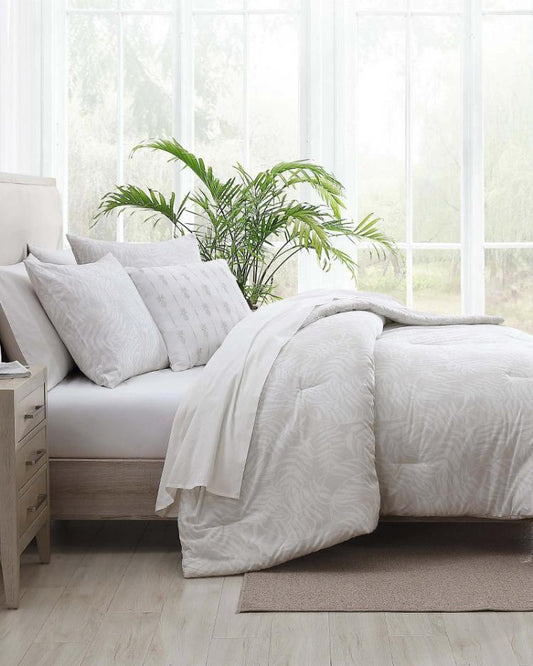 Beach &amp; Home Comforters &amp; Duvets | Tommy Bahama Art Of Palms 8-Piece King Bed Set Beige