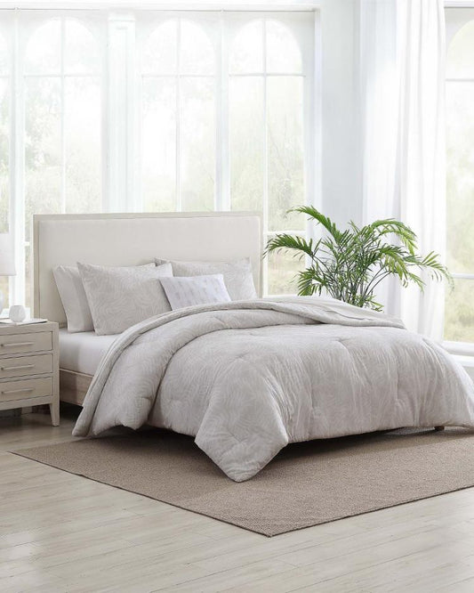 Beach &amp; Home Comforters &amp; Duvets | Tommy Bahama Art Of Palms 8-Piece Queen Bed Set Beige