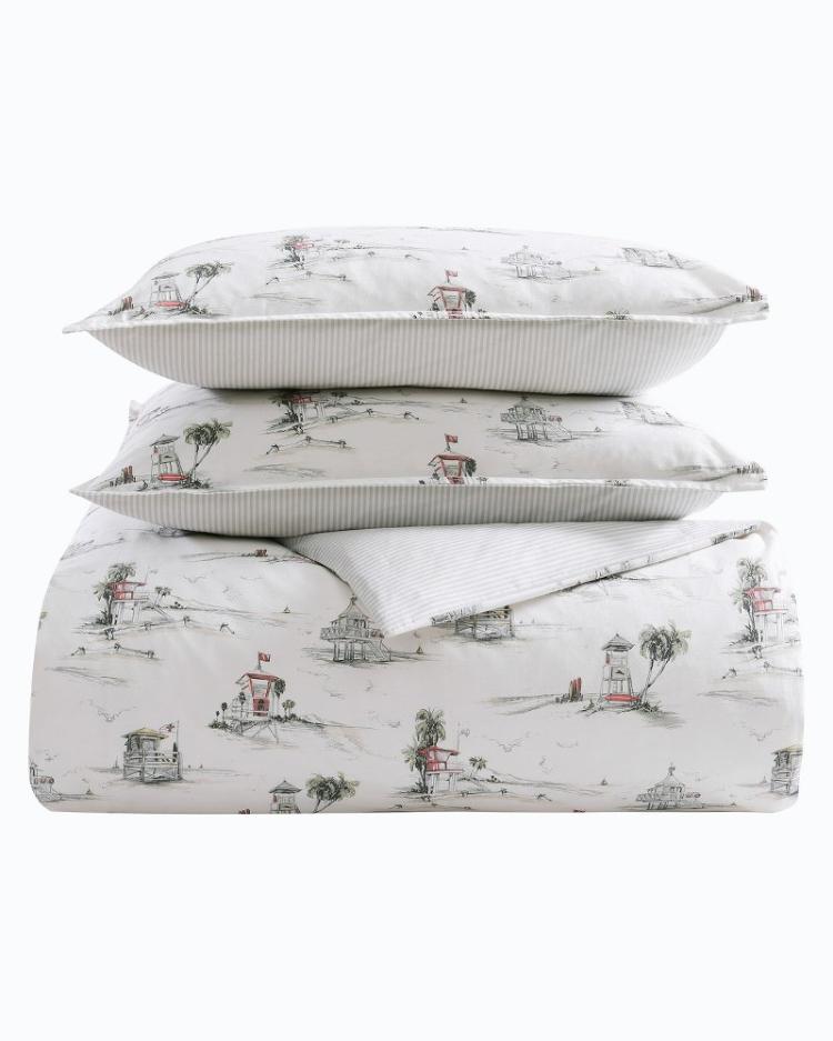 Beach &amp; Home Comforters &amp; Duvets | Tommy Bahama Beach Club 3-Piece Full/Queen Comforter Set Grey