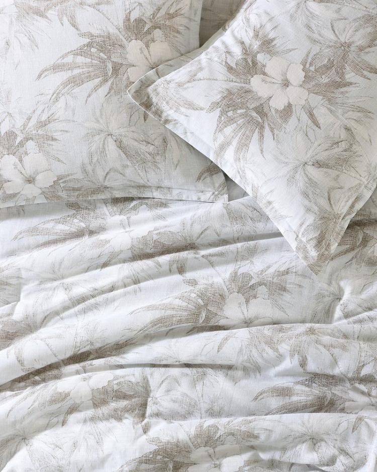 Beach &amp; Home Comforters &amp; Duvets | Tommy Bahama Beachway Blooms 3-Piece Full/Queen Comforter Set Grey