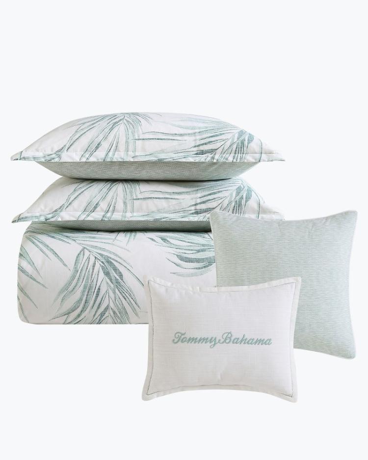 Beach &amp; Home Comforters &amp; Duvets | Tommy Bahama Canyon Palms 5-Piece Full/Queen Comforter Set Green