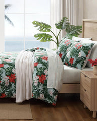 Beach &amp; Home Comforters &amp; Duvets | Tommy Bahama Festive Palms Reversible Full/Queen 3-Piece Comforter Set Multicolor