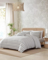 Beach &amp; Home Comforters &amp; Duvets | Tommy Bahama Island Micro Waffle 4-Piece Full/Queen Comforter Set Coconut