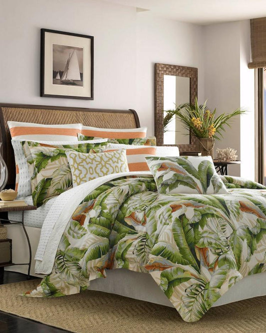 Beach &amp; Home Comforters &amp; Duvets | Tommy Bahama Palmiers California King Comforter Set Green