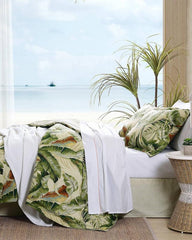Beach &amp; Home Comforters &amp; Duvets | Tommy Bahama Palmiers Queen Comforter Set Green