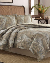 Beach &amp; Home Comforters &amp; Duvets | Tommy Bahama Raffia Palms California King Comforter Set Grey