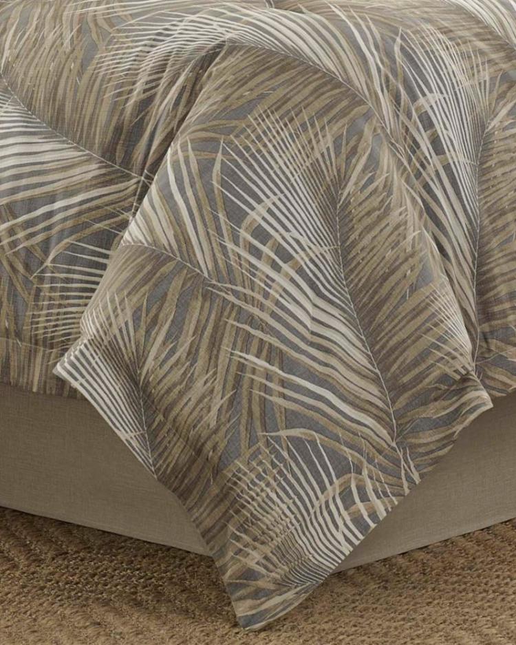 Beach &amp; Home Comforters &amp; Duvets | Tommy Bahama Raffia Palms California King Comforter Set Grey