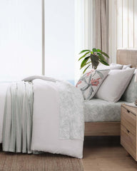 Beach &amp; Home Comforters &amp; Duvets | Tommy Bahama Wicker Woven 3-Piece Full/Queen Comforter Set White