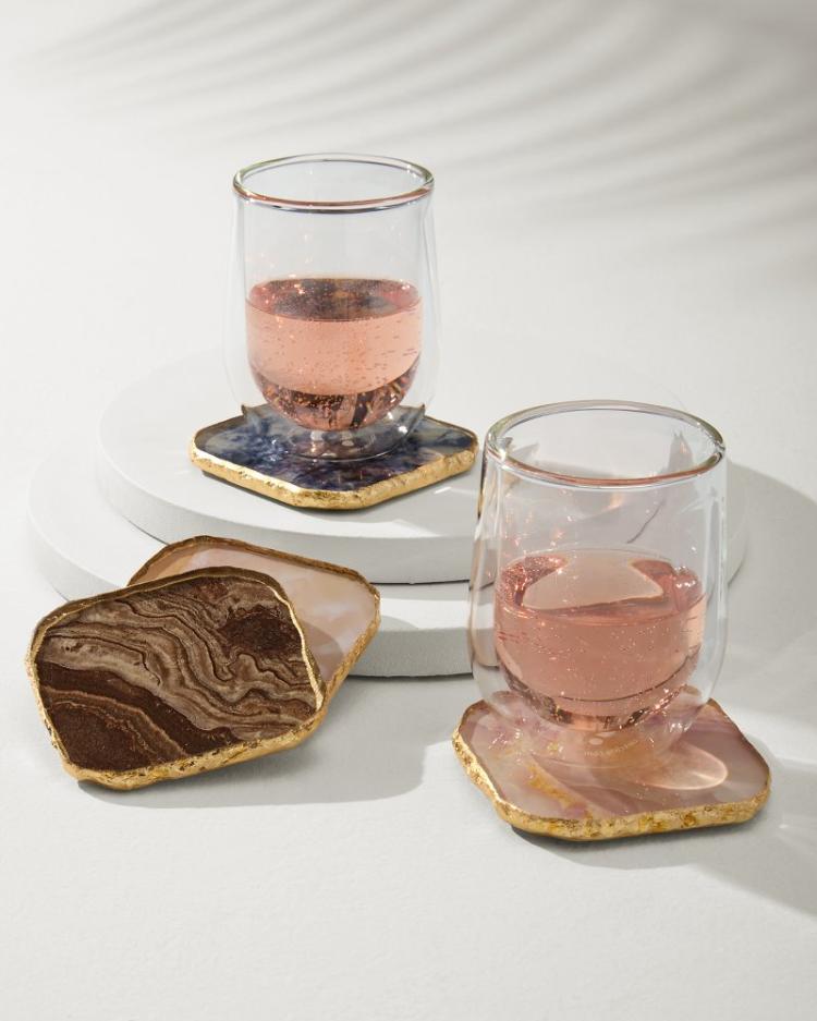 Beach &amp; Home Drinkware &amp; Bar | Tommy Bahama Agate Coasters — Set Of 4 Multicolor