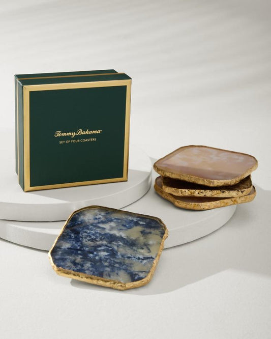 Beach &amp; Home Drinkware &amp; Bar | Tommy Bahama Agate Coasters — Set Of 4 Multicolor