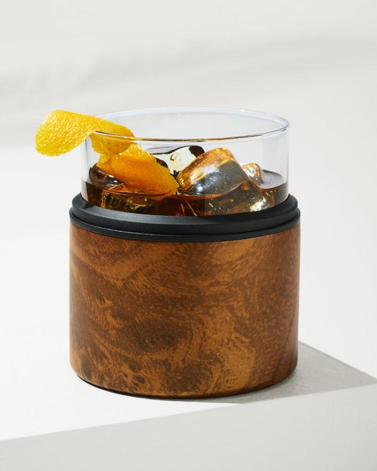 Beach &amp; Home Drinkware &amp; Bar | Tommy Bahama Asobu® On The Rocks Glass &amp; Kuzie - Wood Wood