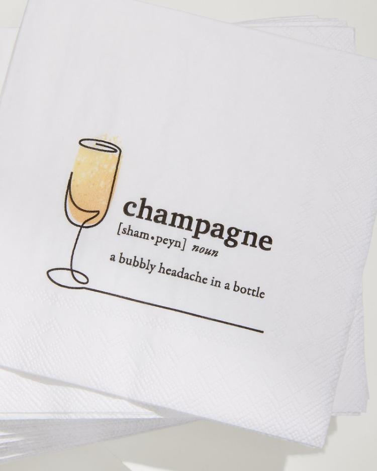 Beach &amp; Home Drinkware &amp; Bar | Tommy Bahama Champagne Cocktail Napkins White