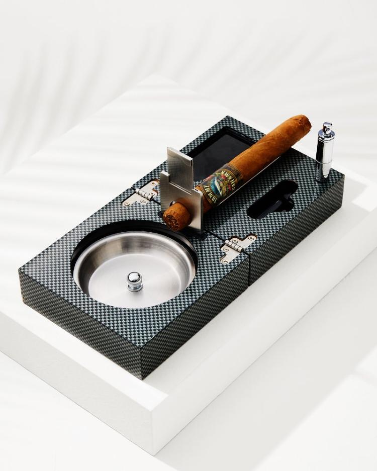 Beach &amp; Home Drinkware &amp; Bar | Tommy Bahama Cigar Accessories &amp; Folding Ashtray Set Black