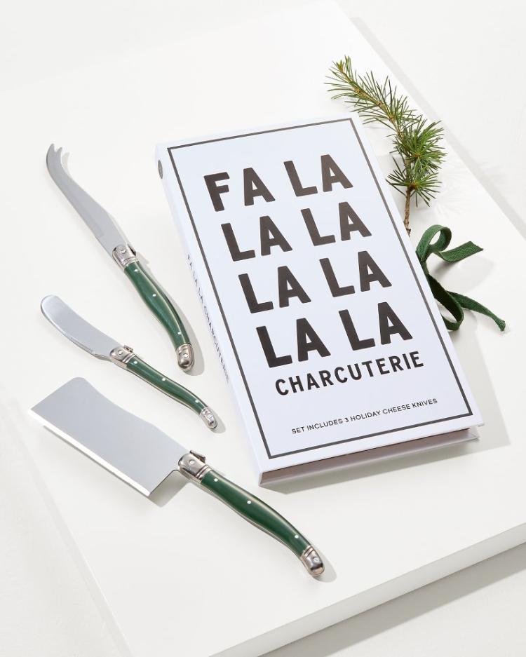 Beach &amp; Home Drinkware &amp; Bar | Tommy Bahama Fa-La-La Charcuterie Knives Set Green