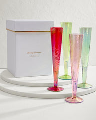 Beach &amp; Home Drinkware &amp; Bar | Tommy Bahama Luster Champagne Glasses — Set Of 4 Multicolor