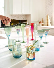 Beach &amp; Home Drinkware &amp; Bar | Tommy Bahama Luster Wine Glasses — Set Of 2 Light Blue