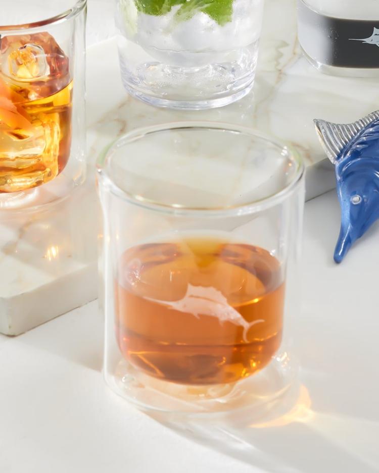 Beach &amp; Home Drinkware &amp; Bar | Tommy Bahama Marlin 12-oz. Corkcicle® Rocks Glass - Set Of 2 Clear